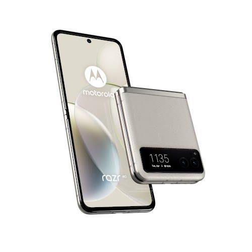 モトローラ(MOTOROLA) motorola razr 40 6.9+1.5型 8GB/256GB バニラクリーム SIMフリースマートフォン PAYC0001JP フリップ 折りたたみ