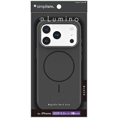 トリニティ iPhone17 Pro用 Lumino MagSafe対応 ハードケース ブラック TR-IP25M3-LOMS-BK