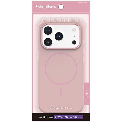 トリニティ iPhone17 Pro用 Lumino MagSafe対応 ハードケース ピンク TR-IP25M3-LOMS-PK