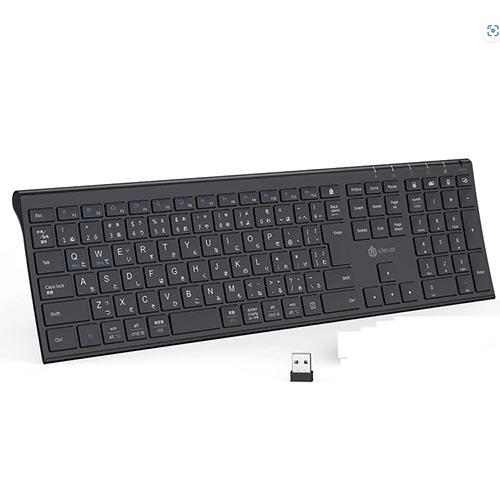 アイクレバー(iClever) GKJ35B ブラック ワイヤレスキーボード 日本語配列