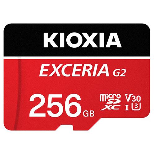 キオクシア(KIOXIA) KMU-B256GR レッド EXCERIA G2 microSDHC/microSDXC UHS-I メモリカード 256G