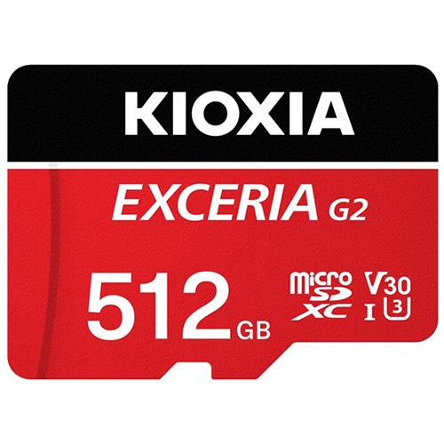 キオクシア(KIOXIA) KMU-B512GR レッド EXCERIA G2 microSDHC/microSDXC UHS-I メモリカード 512G