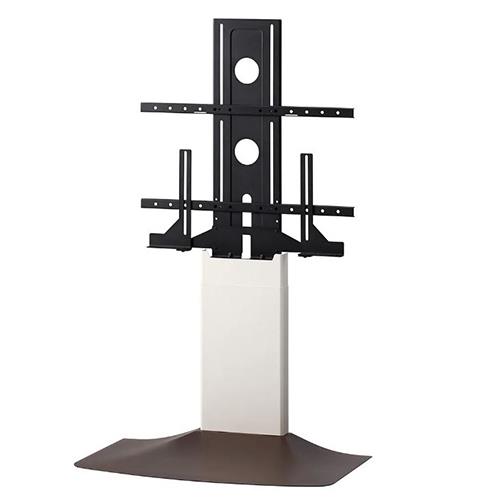 朝日木材加工 WS-F820-WD ホワイト&ダークブラウン 壁寄せテレビスタンド