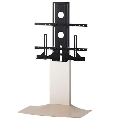 朝日木材加工 WS-F820-WN ホワイト&ナチュラル 壁寄せテレビスタンド