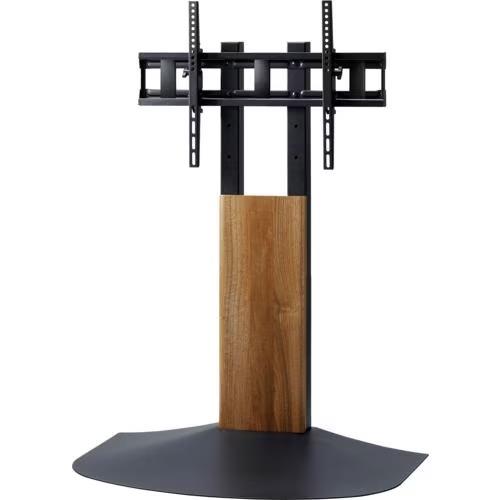 朝日木材加工 WS-BL840-DB ダークブラウン木目&ブラック Swing 壁寄せテレビスタンド