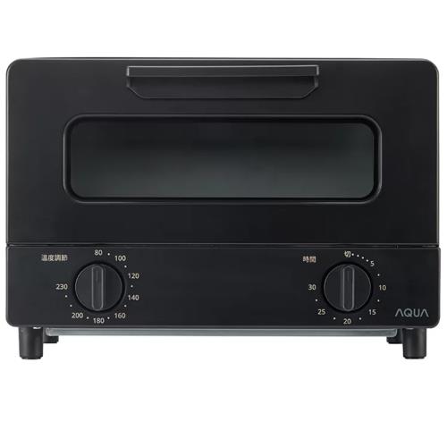 アクア(AQUA) AQT-CS12T-K ブラック トースター 遠赤外線ヒーター搭載 2枚焼き