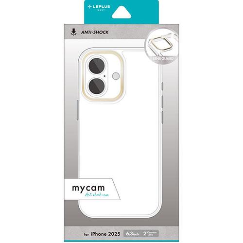 MSソリューションズ iPhone17用 カメラ保護ハイブリッドケース mycam シャンパンゴールド LN-IM25MCGD