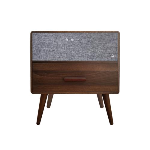 HACRAY(ハクライ) HR-BT-Z11WN ウォールナット OTONI Bluetoothテーブルスピーカー スマホのワイヤレス充電機能搭載＆USBポート有線充電にも対応