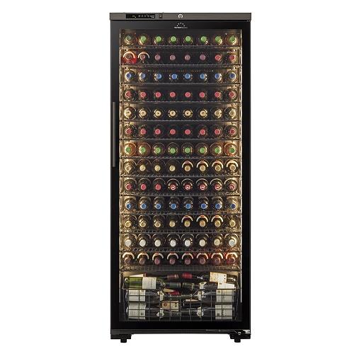 【標準設置料金込】【長期保証付】フォルスター(forster) ST-409G-WK ウッドブラック 120本収納 右開き コンプレッサー式 酷暑対応