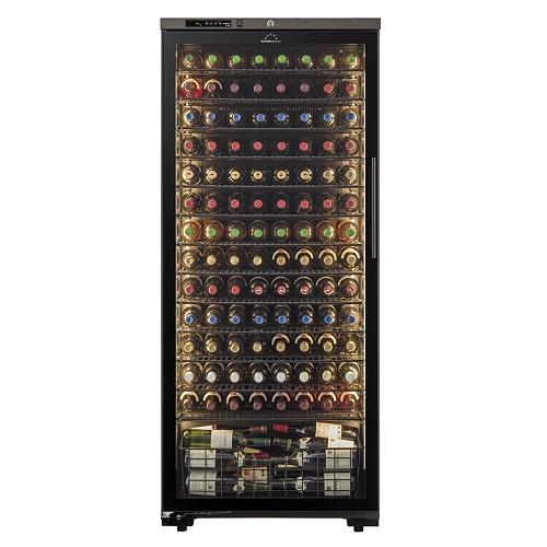 【標準設置料金込】【長期保証付】フォルスター(forster) ST-409GL-WK ウッドブラック 120本収納 左開き コンプレッサー式 酷暑対応