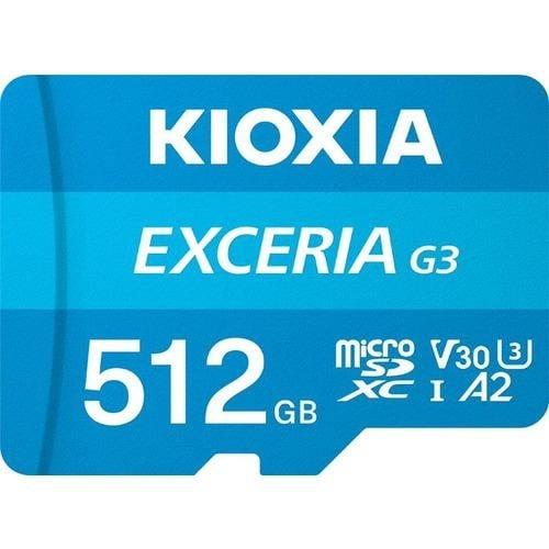 キオクシア(KIOXIA) KMU-C512G EXCERIA G3 microSDXC UHS-I U3 V30 C10 A2 メモリカード 512GB