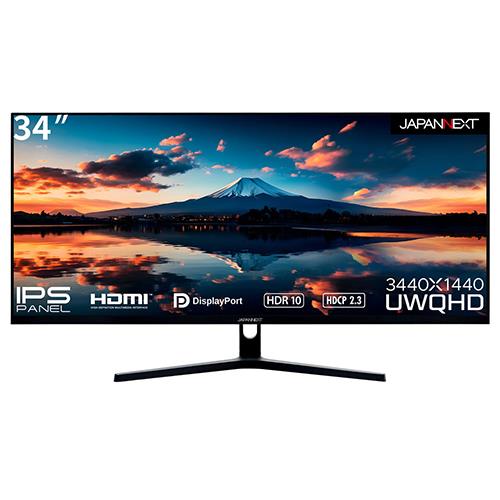 【長期保証付】ジャパンネクスト(JAPANNEXT) JN-IPS3401UWQHDR 34型 UWQHDウルトラワイドモニター