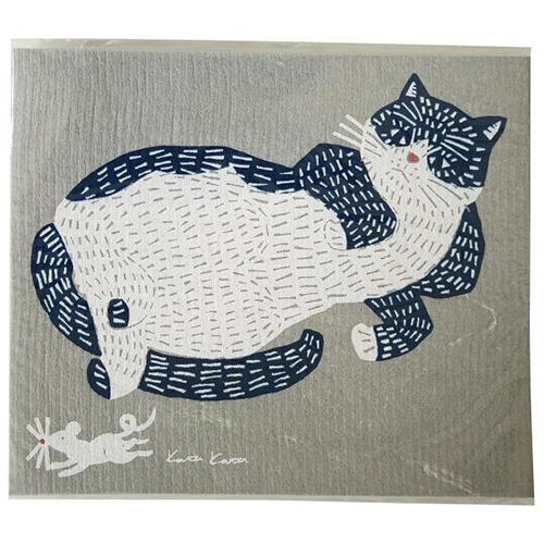 イーオクト ecomfortHouse kata kata 水切りマット スポンジワイプ ねこ W30.4cm