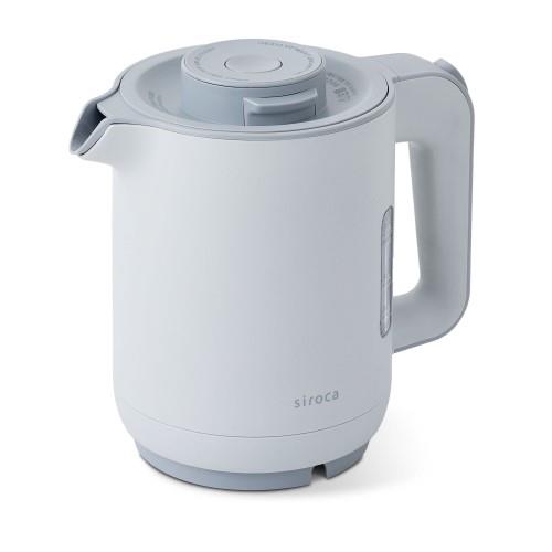 シロカ(siroca) SK-A151-H グレー 蒸気セーブ電気ケトル 0.8L