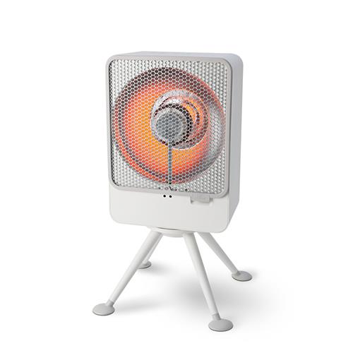 シロカ(siroca) SH-LF251 W リフレクトヒーター ぽかエコー 3段階切替 首振り機能 安心センサー 転倒・振動検知 自動電源オフ