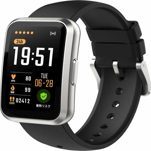 AIWA(アイワ) JA3-SMB0001 aiwa band 暑熱リスクを検出できる多機能スマートバンド スマートウォッチ IP67防水防塵