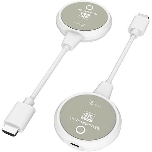 ジェイファイブ クリエイト JVAW75 ホワイト ScreenCast 4KワイヤレスHDMI送受信機