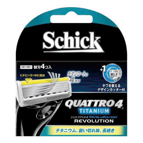 Schick(シック・ジャパン) クアトロ4 チタニウム レボリューション 替刃 4コ入