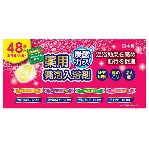 ライオンケミカル 炭酸ガス 薬用発泡入浴剤 48錠入り