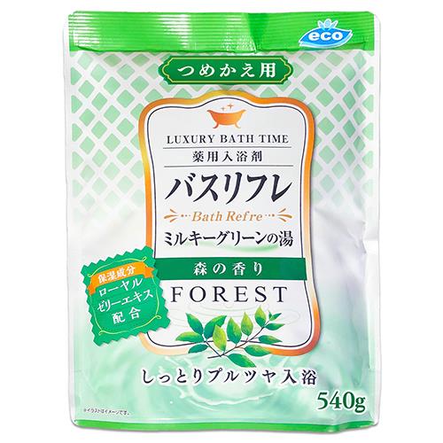 ライオンケミカル 薬用入浴剤グリーンのにごり湯つめかえ用 森林の香り 540g