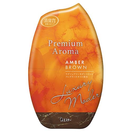 エステー(S.T) お部屋の消臭力 Premium Aroma アンバーブラウン 400ml