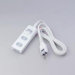 エルパ(ELPA) 扉付タップ 集中スイッチ付 3個口 2m WBS-T3020B-W ホワイト