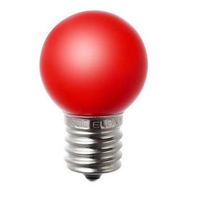 エルパ(ELPA) LED装飾電球 赤色 E17口金 lm LDG1R-G-E17-G244