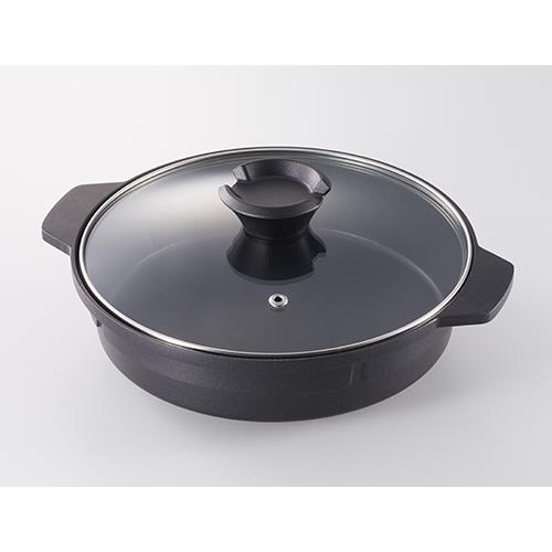 イワタニ(Iwatani) CB-A-MPJ ジュニアマルチプレート ガラス蓋付き カセットフー専用 プレートのみ