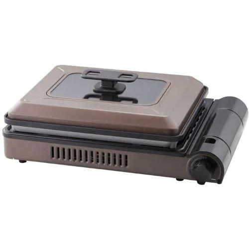 【長期保証付】イワタニ(Iwatani) CB-GHP-B ブラウン カセットガスホットプレート 焼き上手さんβ