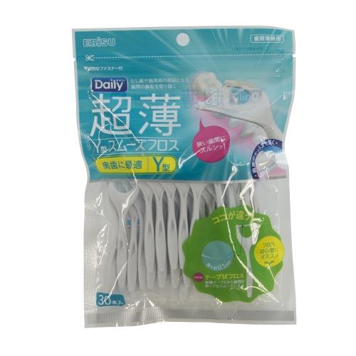 エビス エビス デイリー 超薄Y型スムーズフロス 30本入 B-D4610