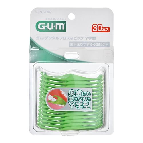 サンスター(sunstar) GUM ガム デンタルフロス&ピック Y字型 30本入