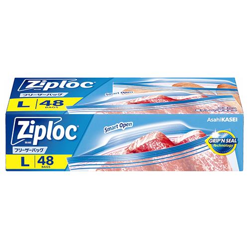 旭化成ホームプロダクツ ジップロック フリーザーバッグL 48枚