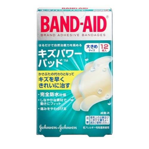 ケンビュー バンドエイド キズパワーパッド 大きめサイズ 12枚入
