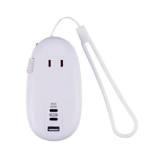 ナカバヤシ JYU-ACU012W ホワイト モバイルUSB-ACタップ PD対応 65W