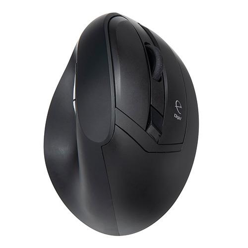 ナカバヤシ MUS-RKF179N ブラック 無線 BlueLEDエルゴノミクスマウス 静音5ボタン