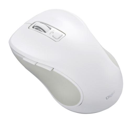 ナカバヤシ MUS-BKF215W ホワイト Bluetooth静音5ボタンBlueLEDマウス