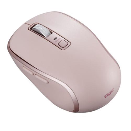 ナカバヤシ MUS-BKF217P ピンク Bluetooth静音5ボタンBlueLEDマウス