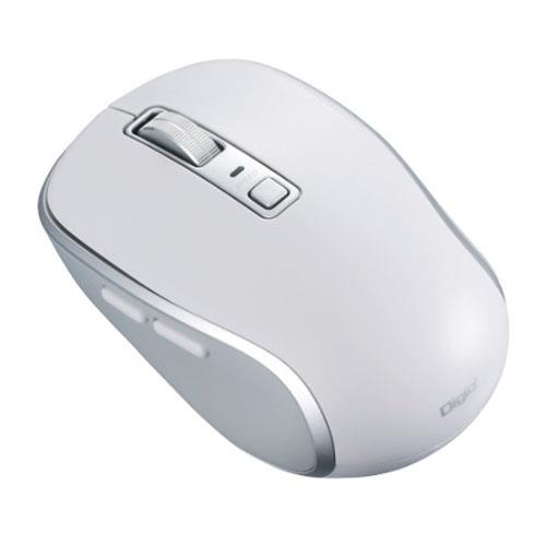 ナカバヤシ MUS-BKF217W ホワイト Bluetooth静音5ボタンBlueLEDマウス