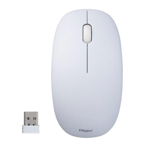 ナカバヤシ MUS-RKT211W ホワイト 2Way電池 無線3ボタン Blue LEDマウス