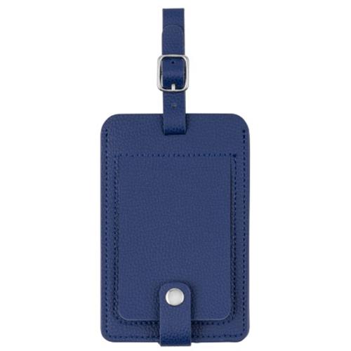 ミヨシ MBZ-RT01BL ブルー ミニフォトを入れられるネームタグ