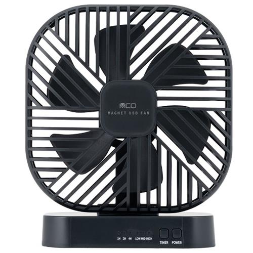 ミヨシ USF-022BK ブラック マグネットUSB FAN