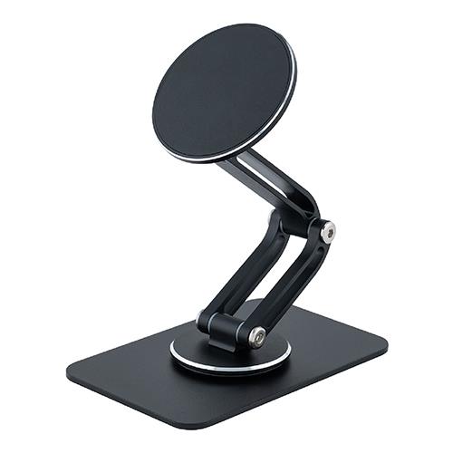 ナカバヤシ SST-24BK ブラック MagSafe対応マグネット式ホルダースマートフォンスタンド スマホ