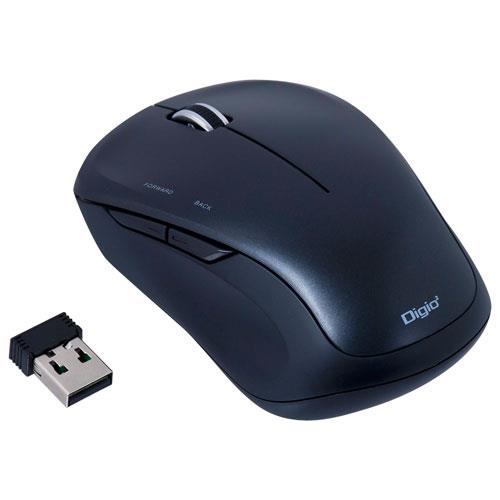 ナカバヤシ MUS-RKF118BK ブラック USB BlueLEDマウス 5ボタン