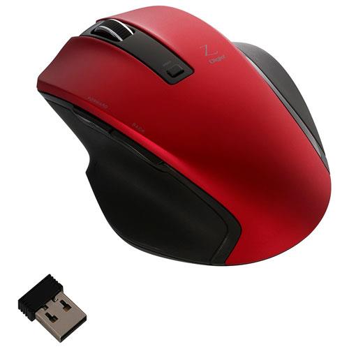 ナカバヤシ MUS-RKF129R レッド USB 無線5ボタンBlueLEDマウス