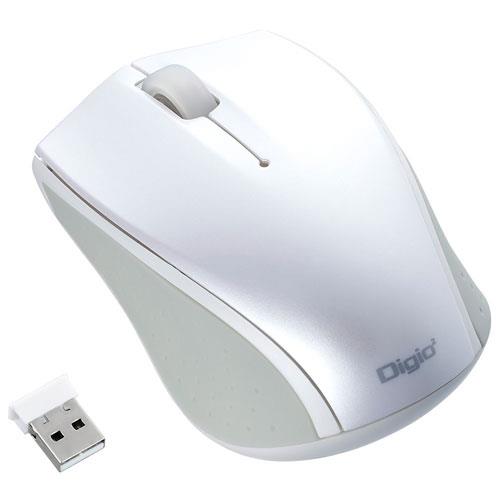 ナカバヤシ MUS-RKT160W ホワイト USB BlueLEDマウス 3ボタン