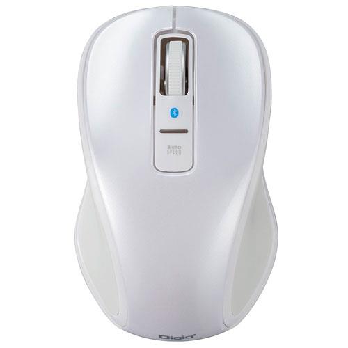 ナカバヤシ MUS-BKT174W ホワイト Bluetooth5 静音3ボタンBlueLEDマウス