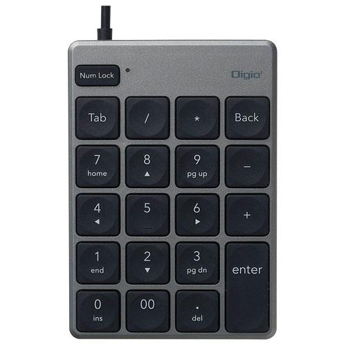 ナカバヤシ TNK-SU231GY グレー USB有線薄型テンキーボード