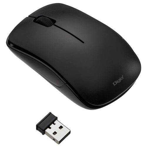 ナカバヤシ MUS-RKT186BK ブラック 無線3ボタンBlueLEDマウス