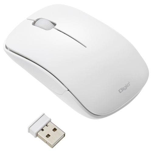 ナカバヤシ MUS-RKT186W ホワイト 無線3ボタンBlueLEDマウス