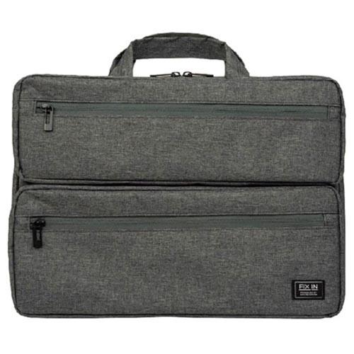 ナカバヤシ SZC-FC151908GY グレー 15インチ汎用PCインナーバッグ 2ポケット付